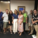 Annie Nolan(front centre) and Geoff Acton(green T-shirt) with Noosa Mayor and Councillors on the day when Noosa Council decided to proceed with the Australian Government grant proposal